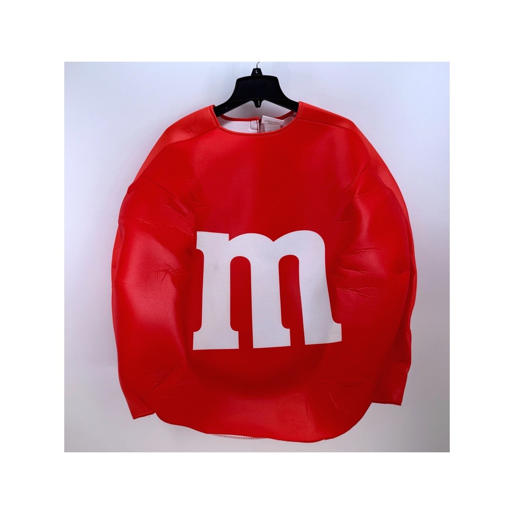 Rubies Red M&M Adult Costume Tunic One Size Officially Licensed RED